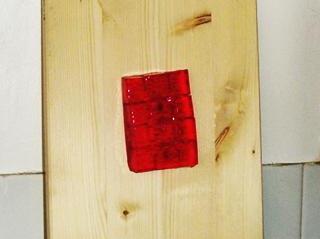 Jelly stuck to the wall